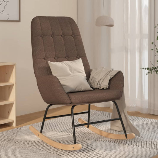 Houpací Křeslo Taupe Textil
