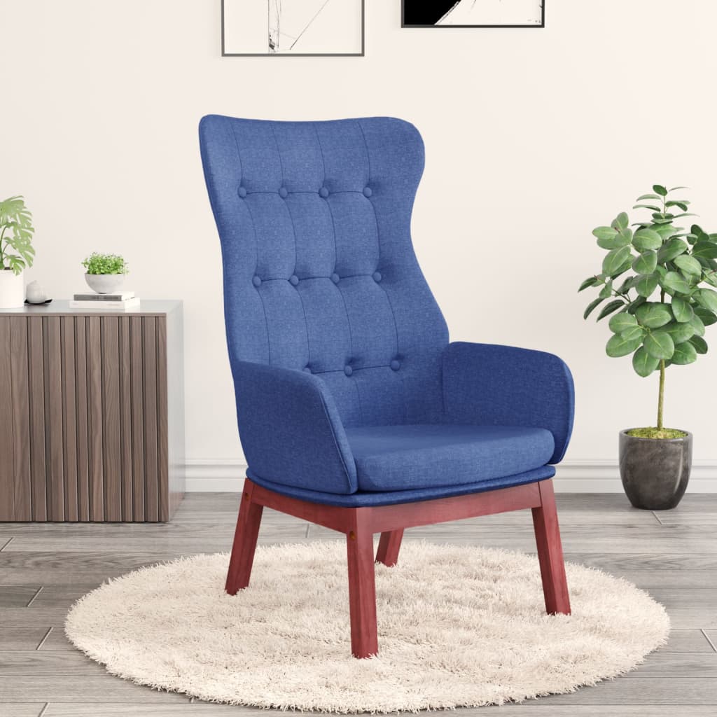 Relaxační Křeslo Hořčicově Žluté Textil