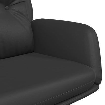 Relaxační Křeslo Černé Pravá Kůže