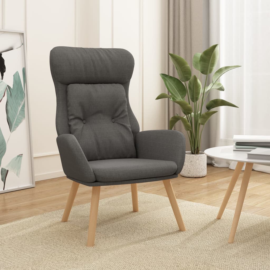 Relaxační Křeslo Hořčicově Žluté Textil