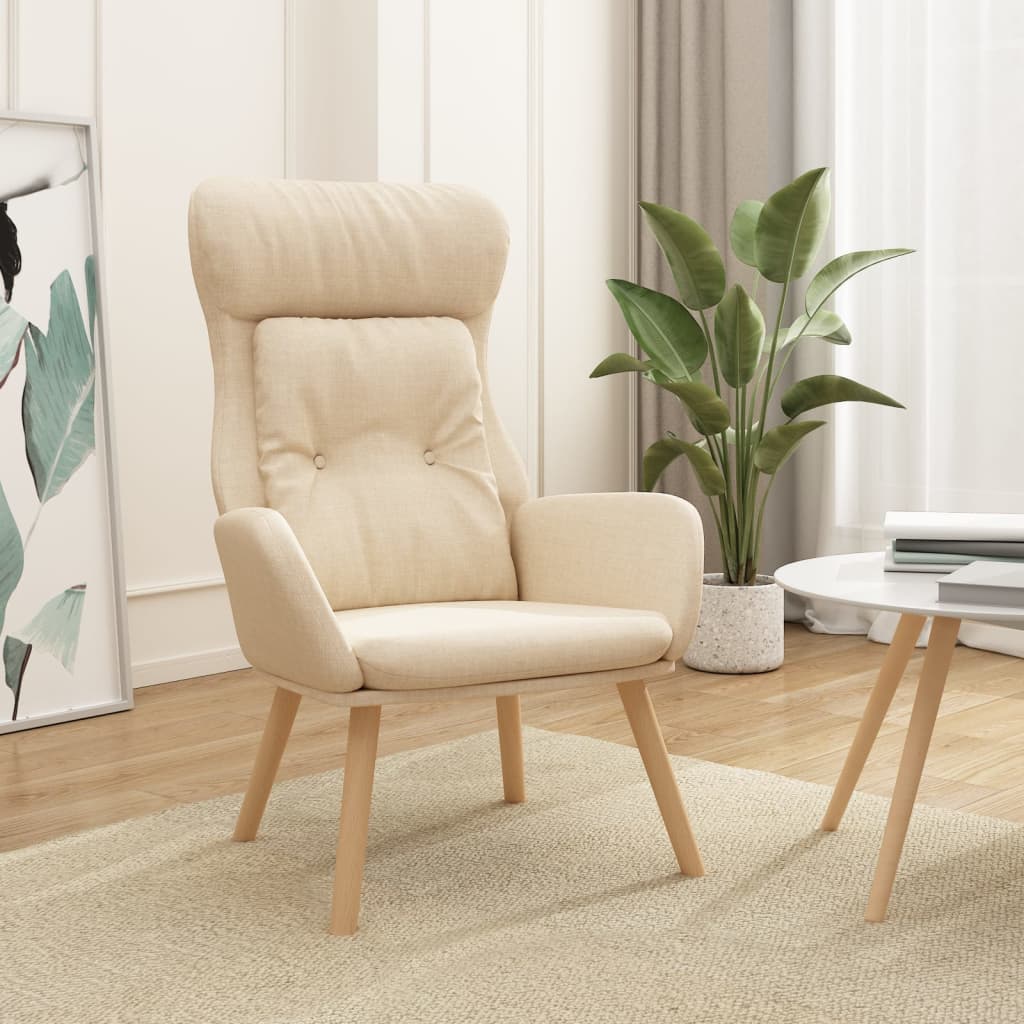 Relaxační Křeslo Hořčicově Žluté Textil