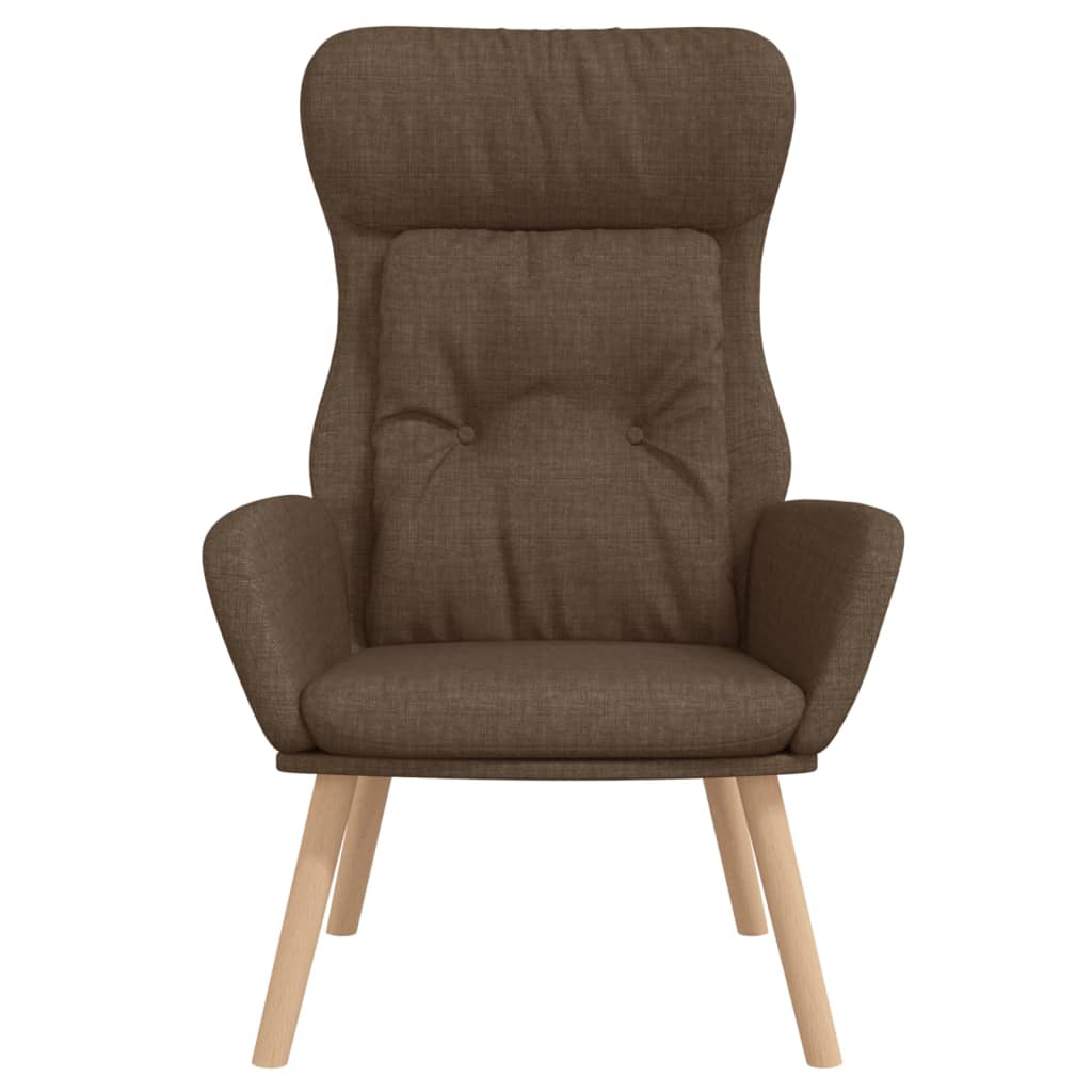 Relaxační Křeslo Hnědé Textil