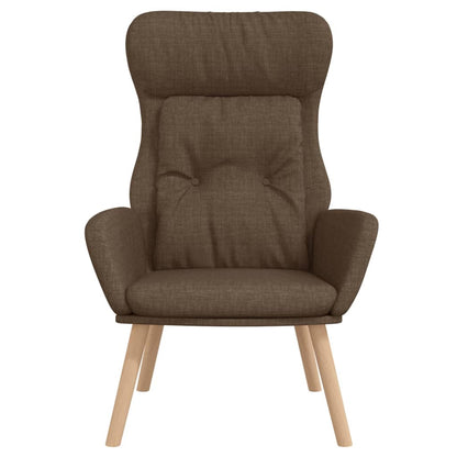 Relaxační Křeslo Hnědé Textil