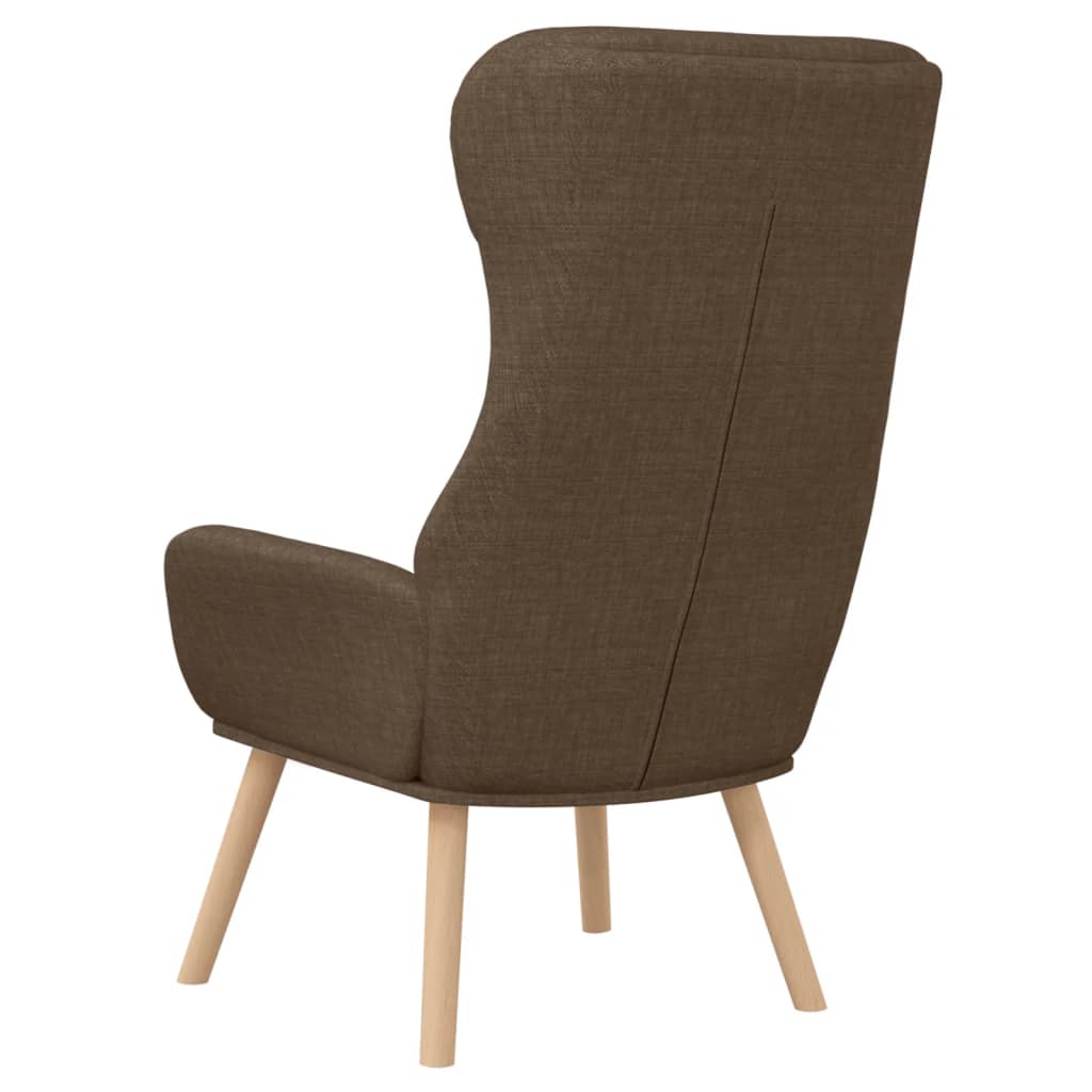 Relaxační Křeslo Hnědé Textil