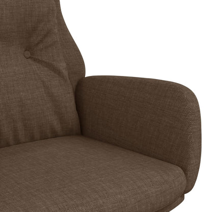 Relaxační Křeslo Hnědé Textil