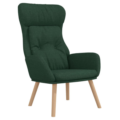 Relaxační Křeslo Tmavě Zelené Textil