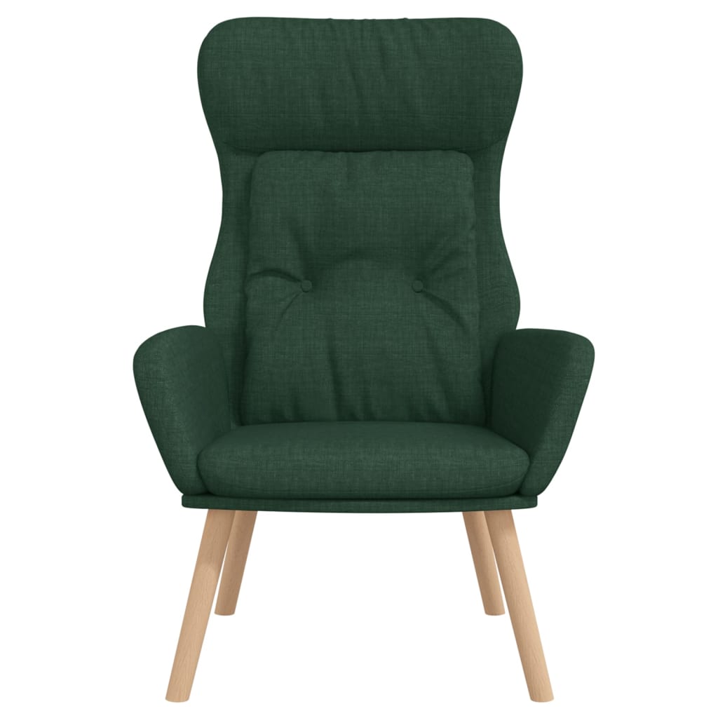 Relaxační Křeslo Tmavě Zelené Textil