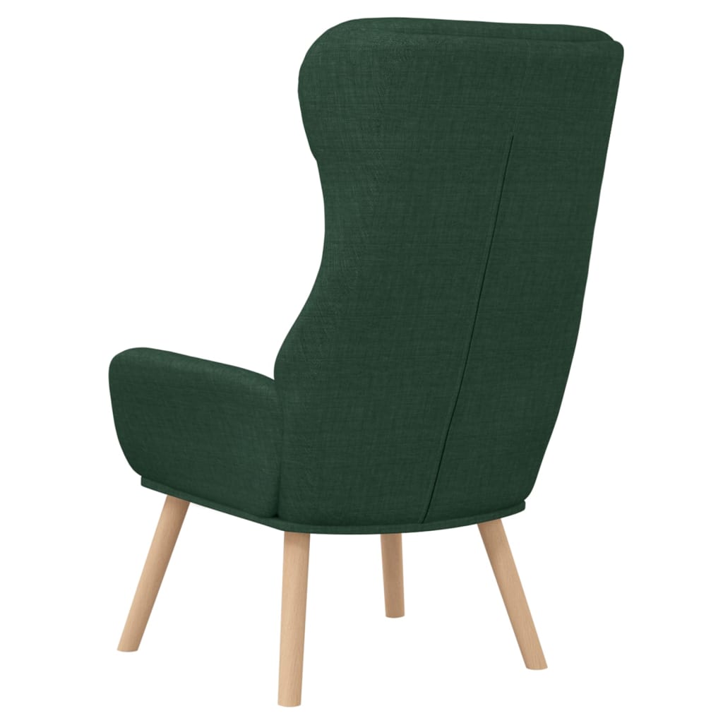 Relaxační Křeslo Tmavě Zelené Textil