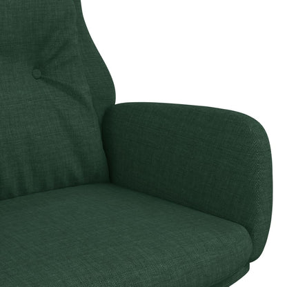 Relaxační Křeslo Tmavě Zelené Textil