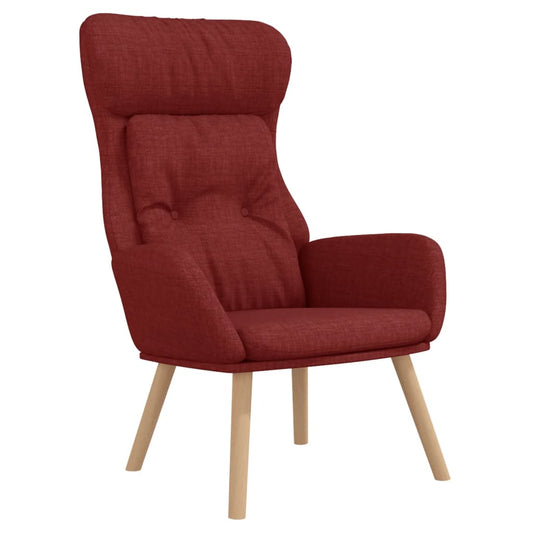 Relaxační Křeslo Vínové Textil