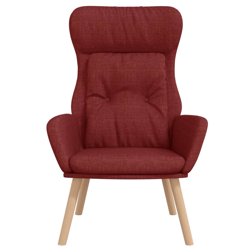 Relaxační Křeslo Vínové Textil