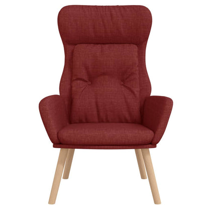 Relaxační Křeslo Vínové Textil