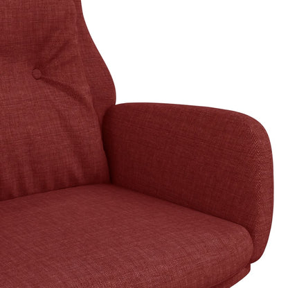 Relaxační Křeslo Vínové Textil