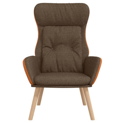 Relaxační Křeslo Hnědé Textil A Pvc