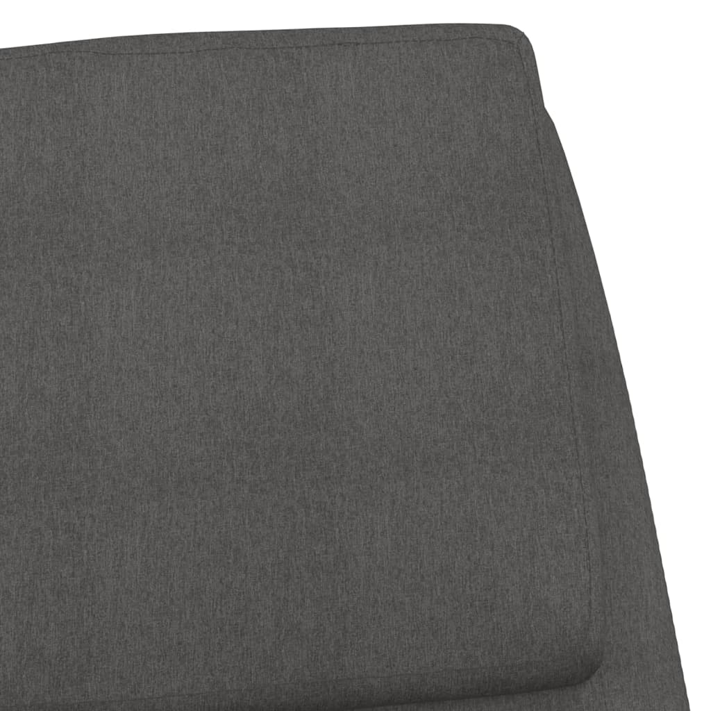 Relaxační Židle Tmavě Šedá Textil