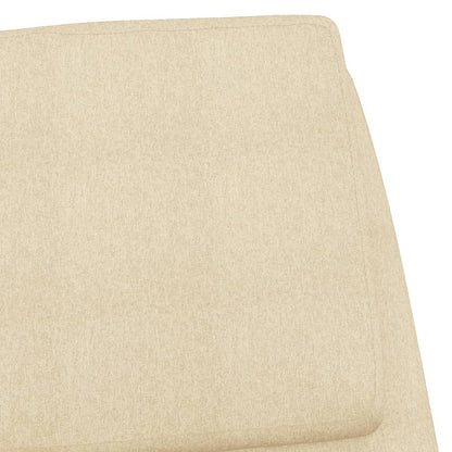 Relaxační Židle Krémová Textil