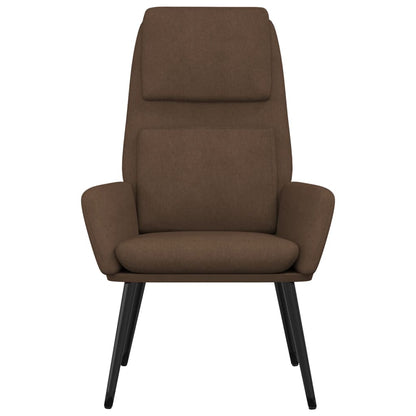 Relaxační Křeslo Hnědé Textil