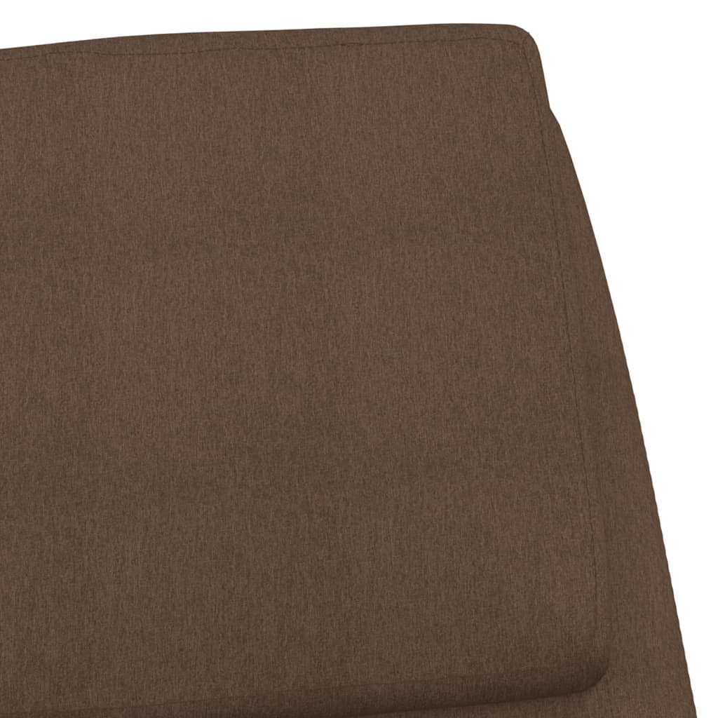 Relaxační Křeslo Hnědé Textil