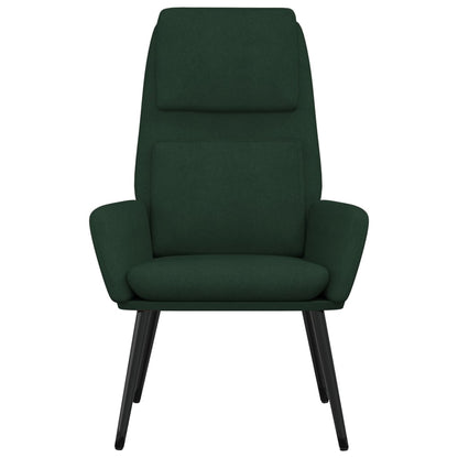 Relaxační Křeslo Tmavě Zelené Textil