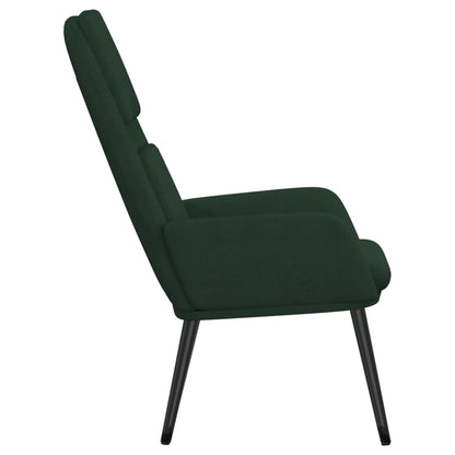 Relaxační Křeslo Tmavě Zelené Textil