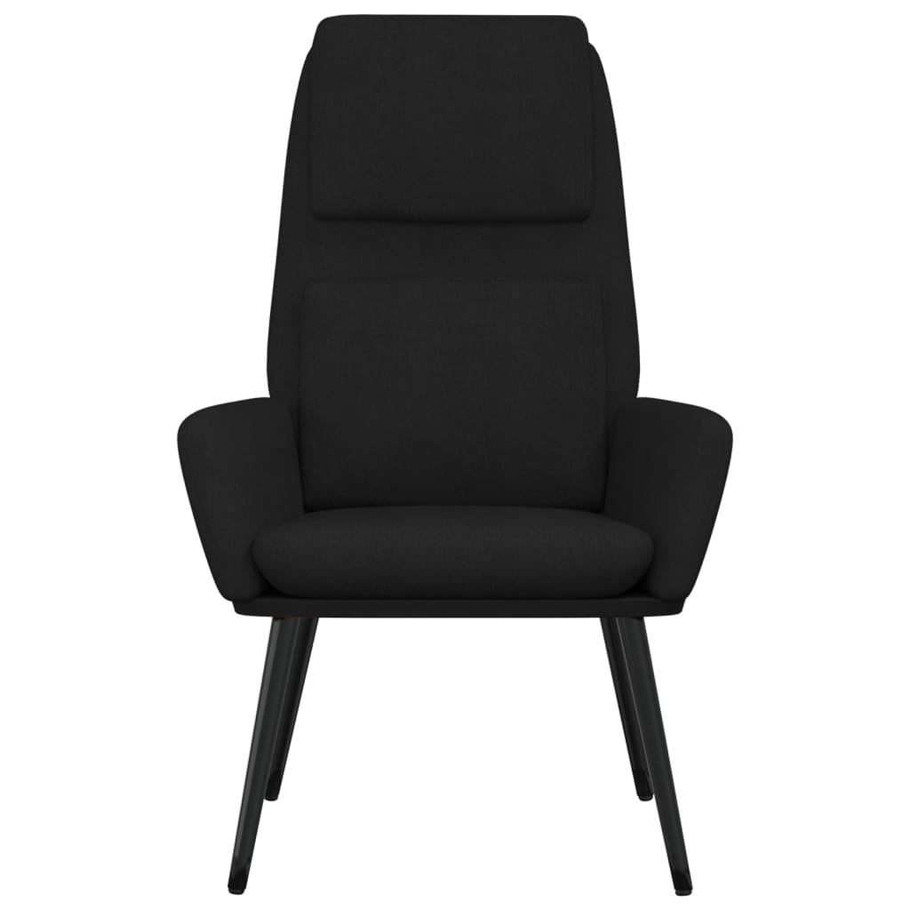 Relaxační Židle Černá Textil