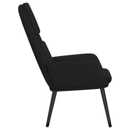 Relaxační Židle Černá Textil