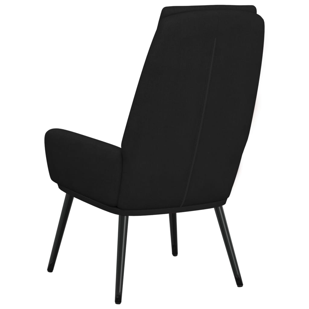 Relaxační Židle Černá Textil