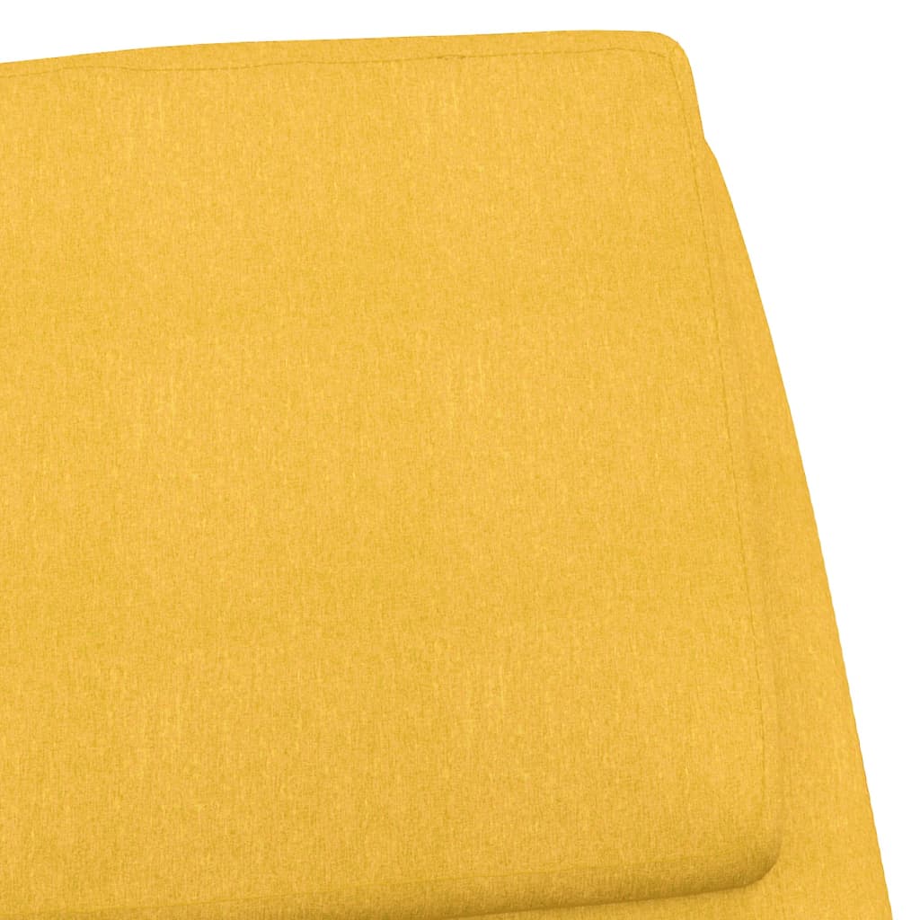 Relaxační Křeslo Hořčicově Žluté Textil
