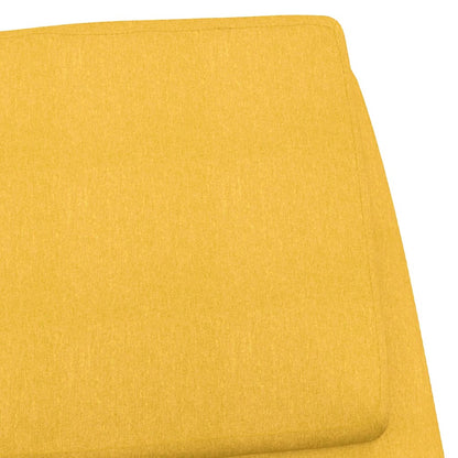 Relaxační Křeslo Hořčicově Žluté Textil