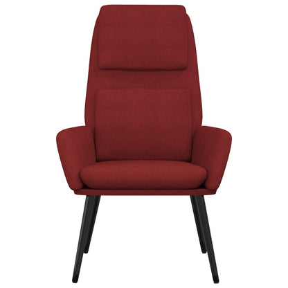 Relaxační Křeslo Vínové Textil