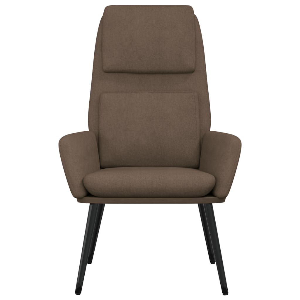 Relaxační Židle Taupe Textil