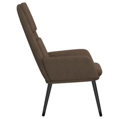 Relaxační Židle Taupe Textil
