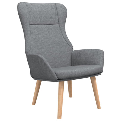 Relaxační Křeslo Světle Šedé Textil