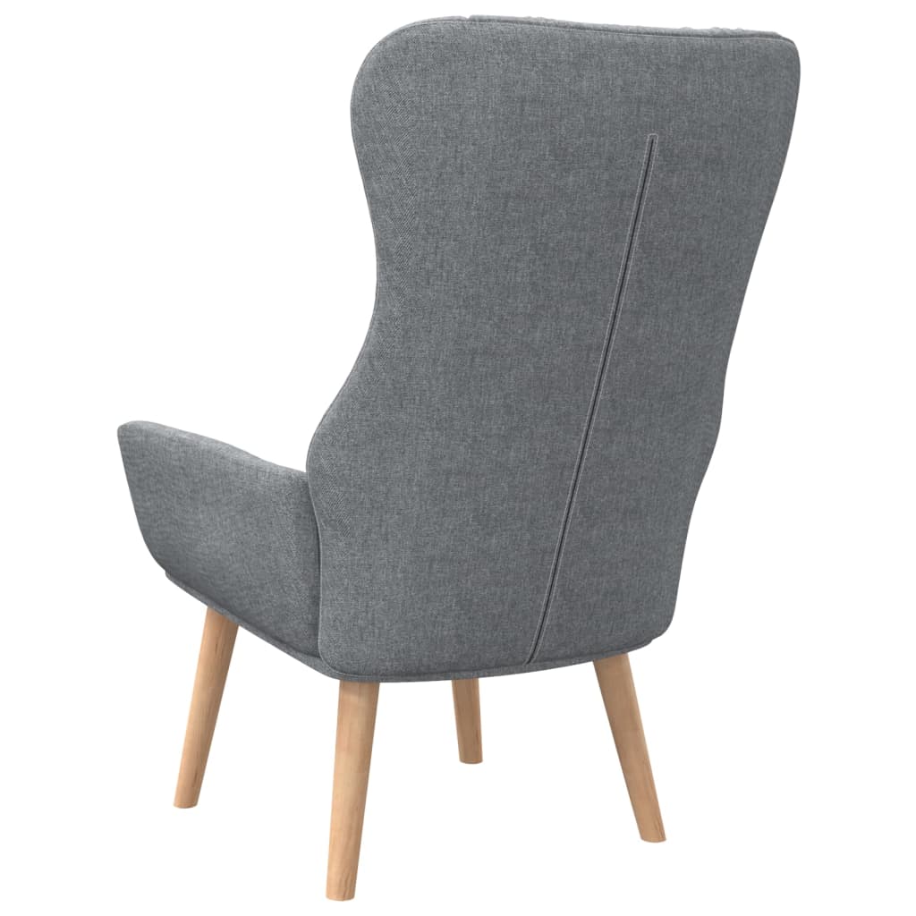 Relaxační Křeslo Světle Šedé Textil