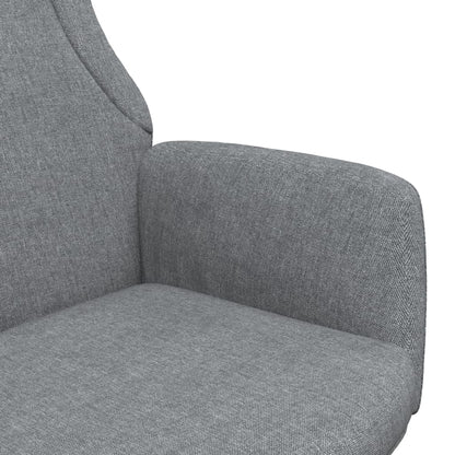 Relaxační Křeslo Světle Šedé Textil