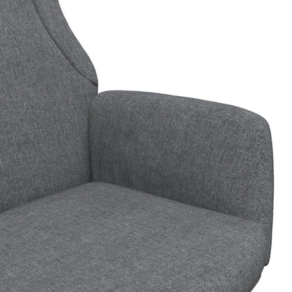 Relaxační Židle Tmavě Šedá Textil