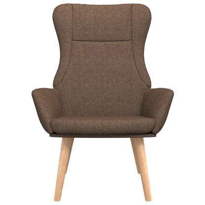 Relaxační Křeslo Hnědé Textil
