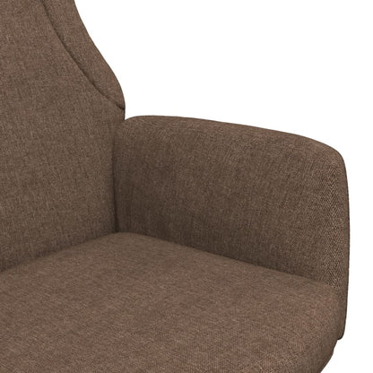 Relaxační Křeslo Hnědé Textil