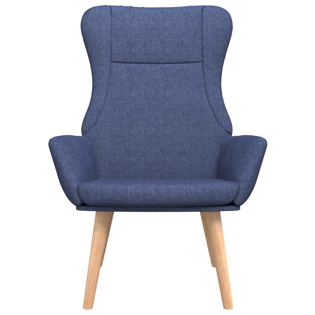 Relaxační Křeslo Modré Textil