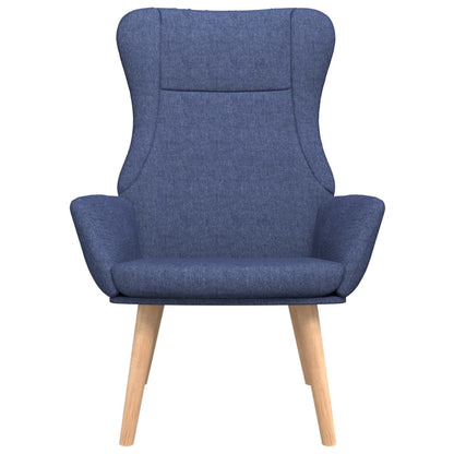 Relaxační Křeslo Modré Textil
