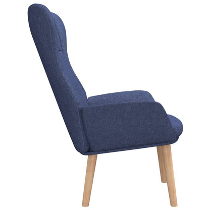 Relaxační Křeslo Modré Textil