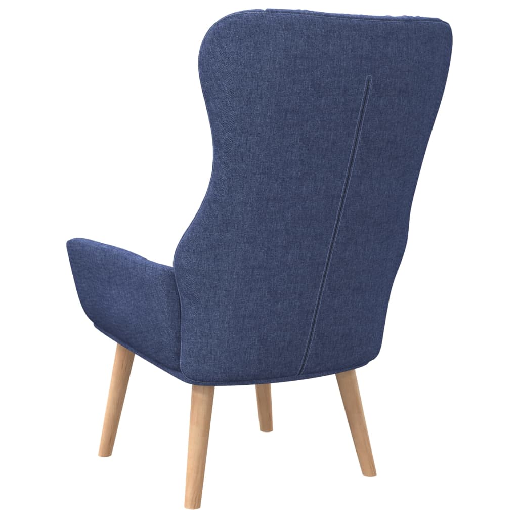 Relaxační Křeslo Modré Textil