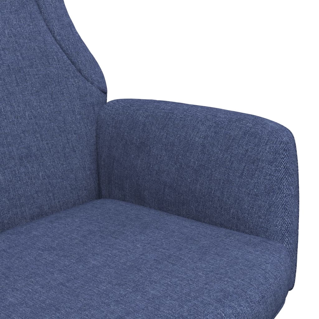 Relaxační Křeslo Modré Textil