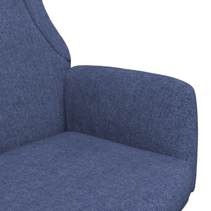 Relaxační Křeslo Modré Textil