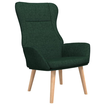 Relaxační Křeslo Tmavě Zelené Textil