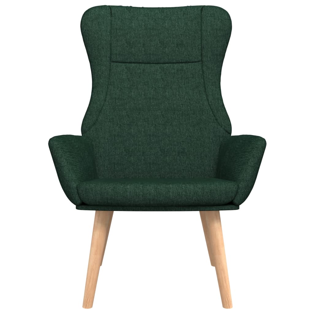 Relaxační Křeslo Tmavě Zelené Textil