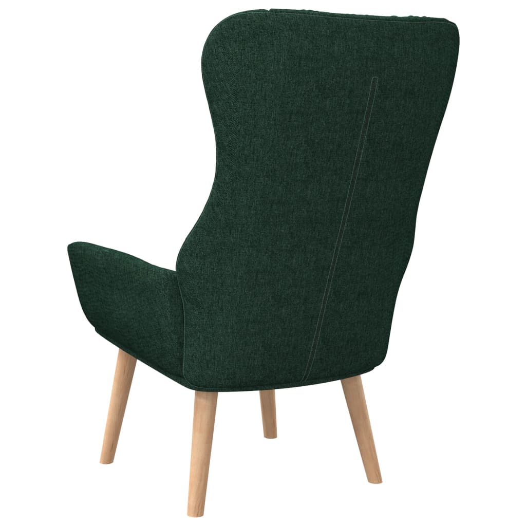 Relaxační Křeslo Tmavě Zelené Textil