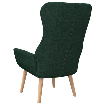 Relaxační Křeslo Tmavě Zelené Textil