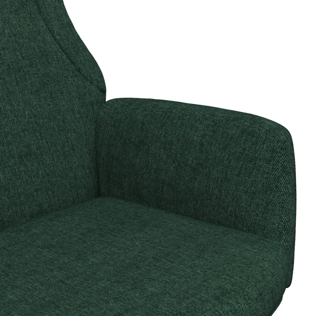 Relaxační Křeslo Tmavě Zelené Textil
