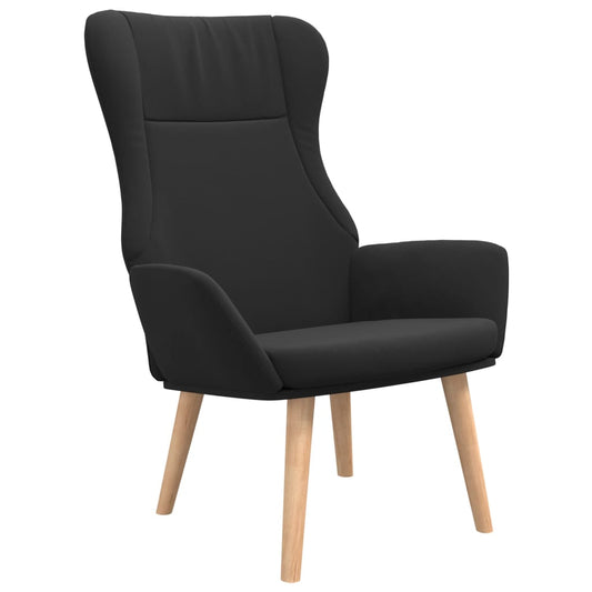 Relaxační Židle Černá Textil